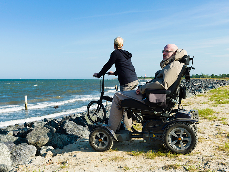 Spinal Injury Victim in Wheelchair 